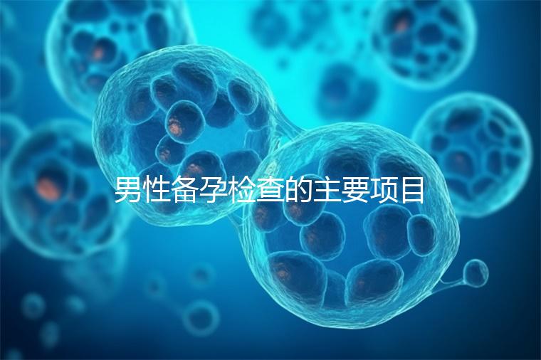 男性備孕檢查的主要項目有哪些？