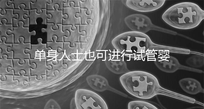 單身人士也可進行試管嬰兒無需提供結婚證