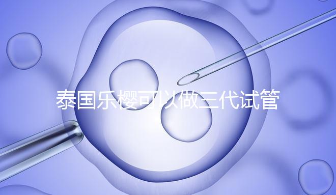 泰國樂櫻可以做三代試管嬰兒嗎？能否胚胎轉運