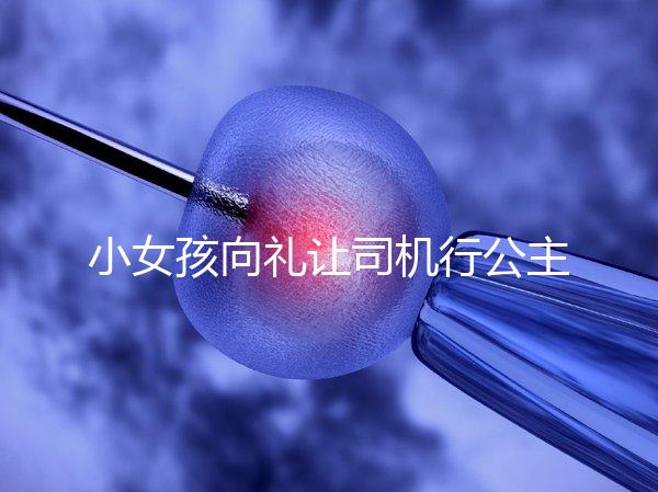 小女孩向禮讓司機行公主禮，這家庭教育得到網友們認可