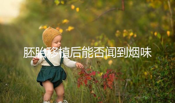 胚胎移植后能否聞到煙味要早知，導致著床失敗已經太晚了